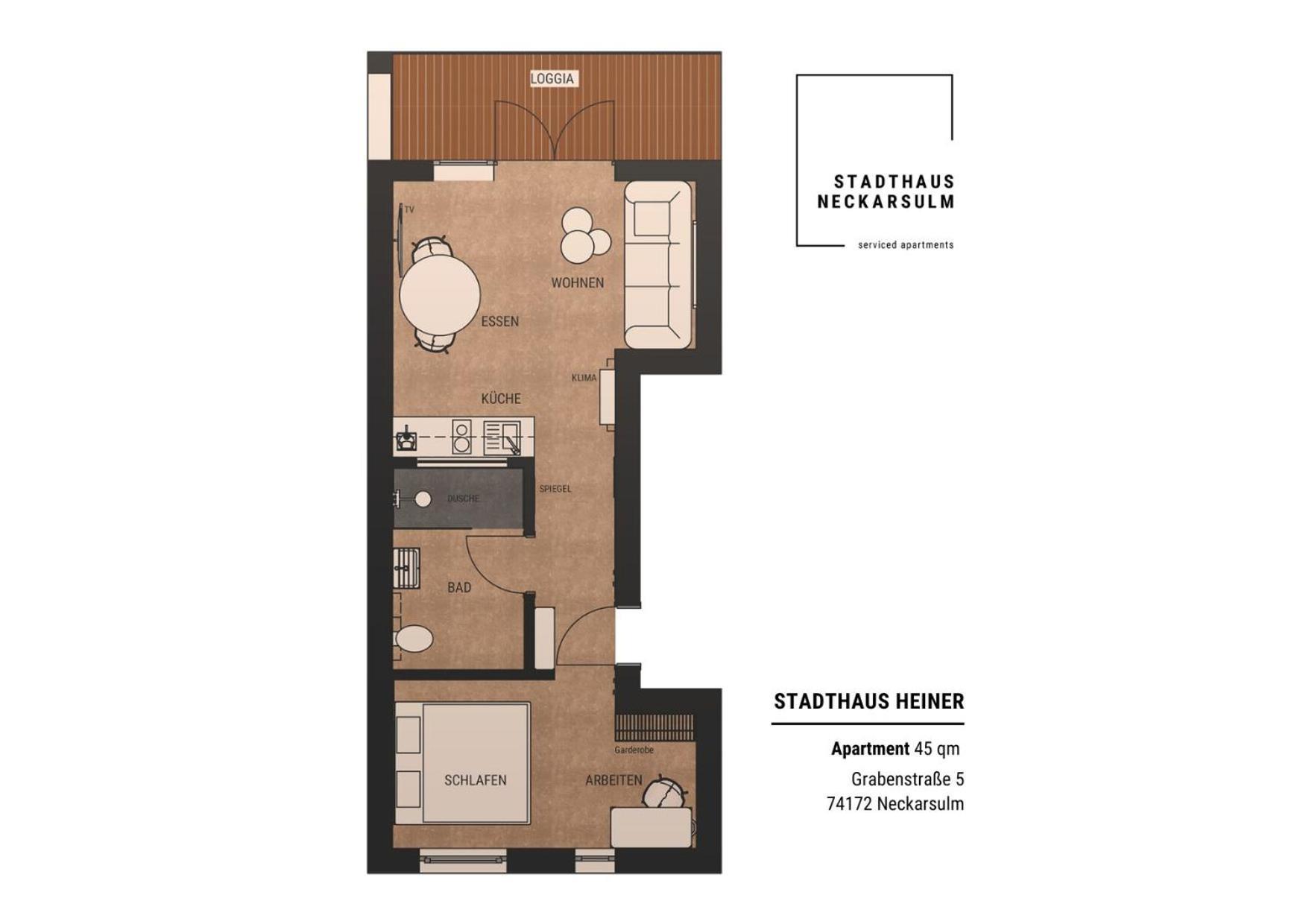 Stadthaus Neckarsulm Serviced Apartments - Stadthaus Heiner Buitenkant foto